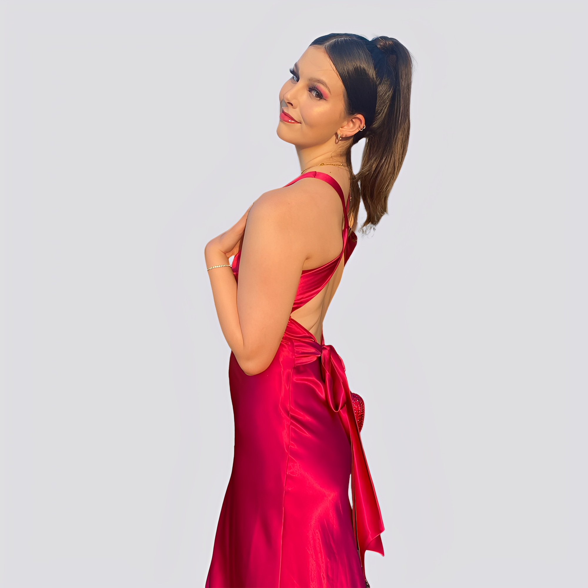 Caroline - Stilvolles Maxikleid mit V-Ausschnitt für Damen
