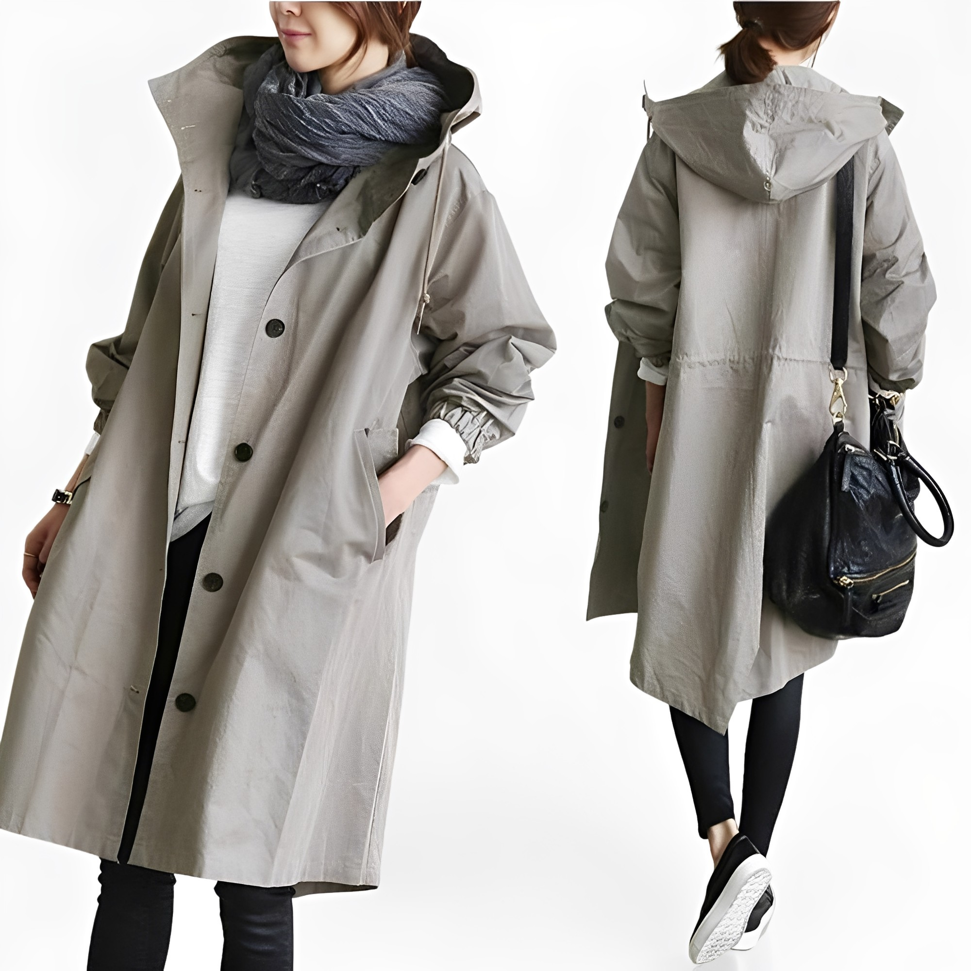 Giselle - Wasserfeste Regenjacke mit Kapuze für Damen