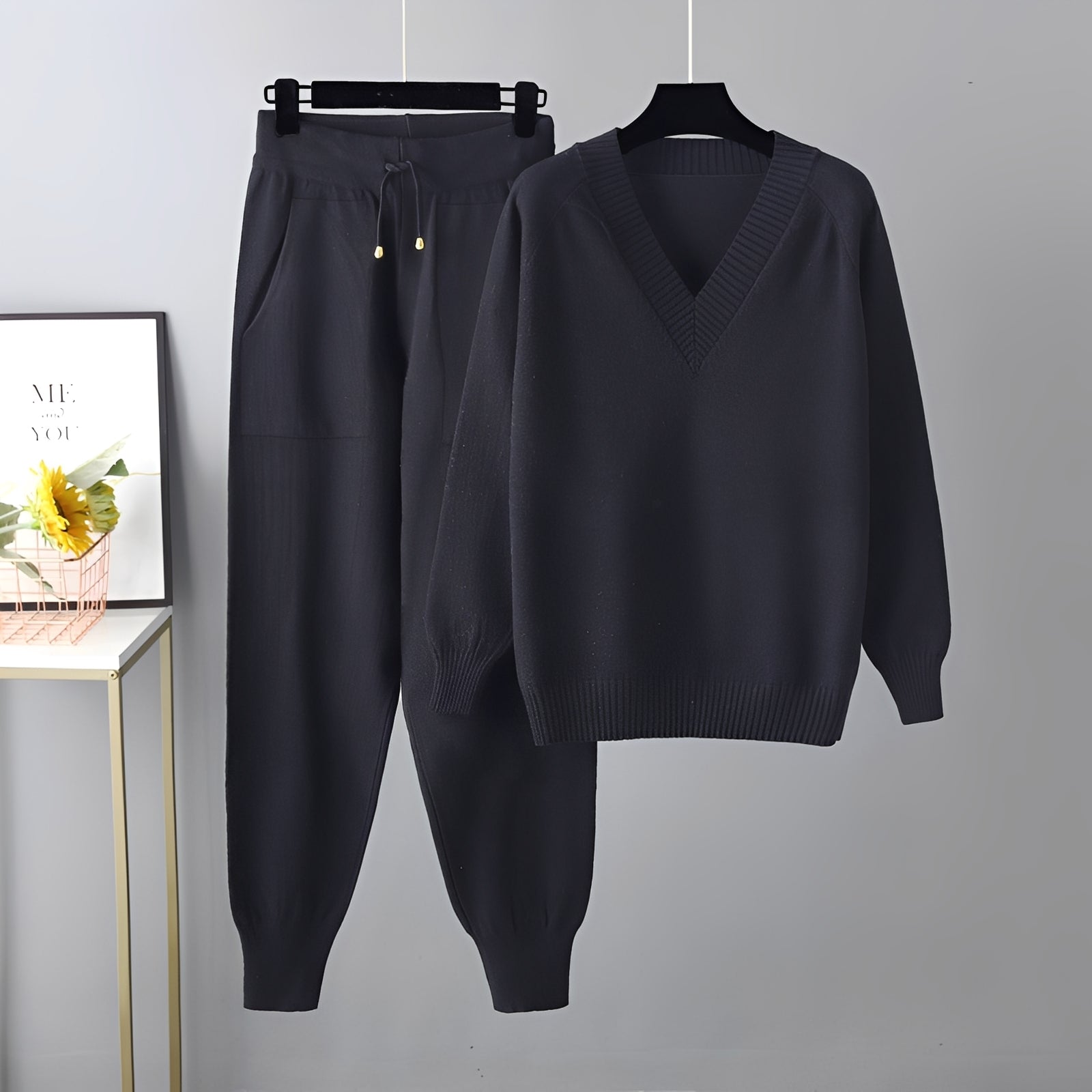 Evelyn - Modisches Set aus Pullover und Hose für Damen