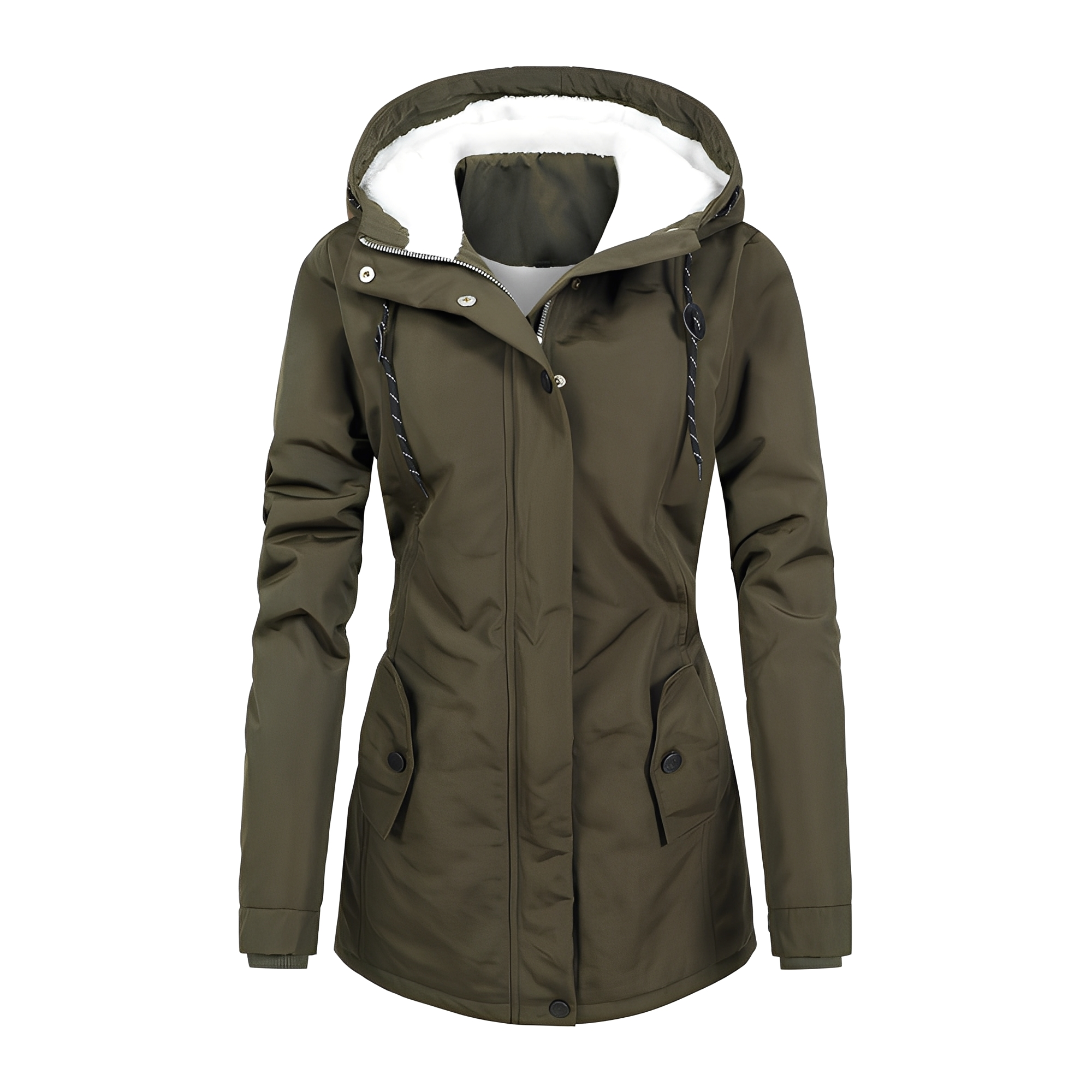 Hilary - Elegante Damen-Winterjacke mit Kapuze