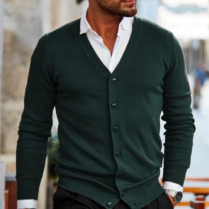 Aamir - Herren-Strickjacke – Komfort und zeitloser Stil