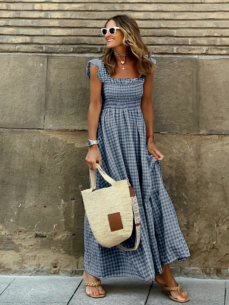 Mollie - Schickes Maxikleid mit Mock-Ausschnitt für Damen