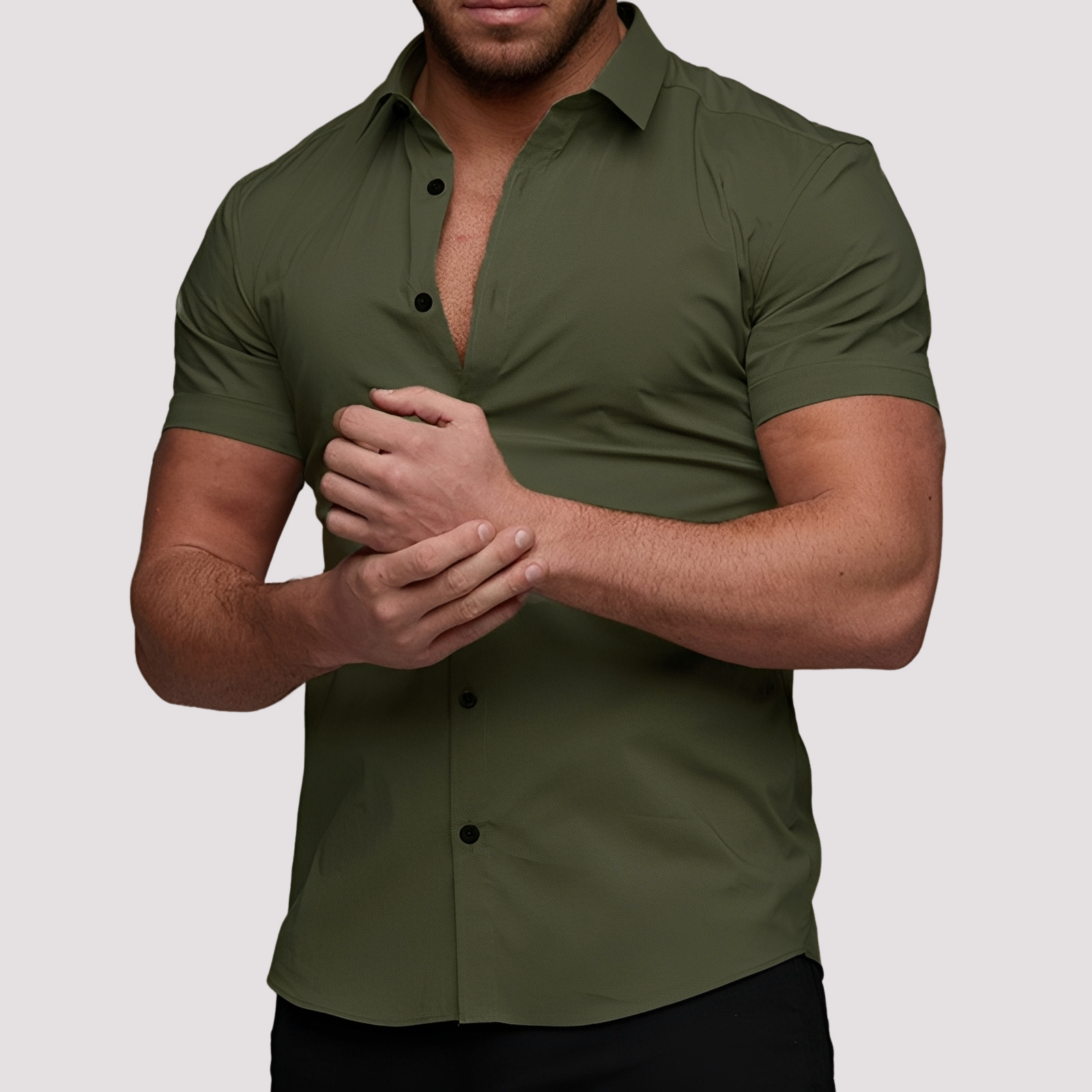 Oscar - Slim-Fit-Kurzarmhemd für Männer