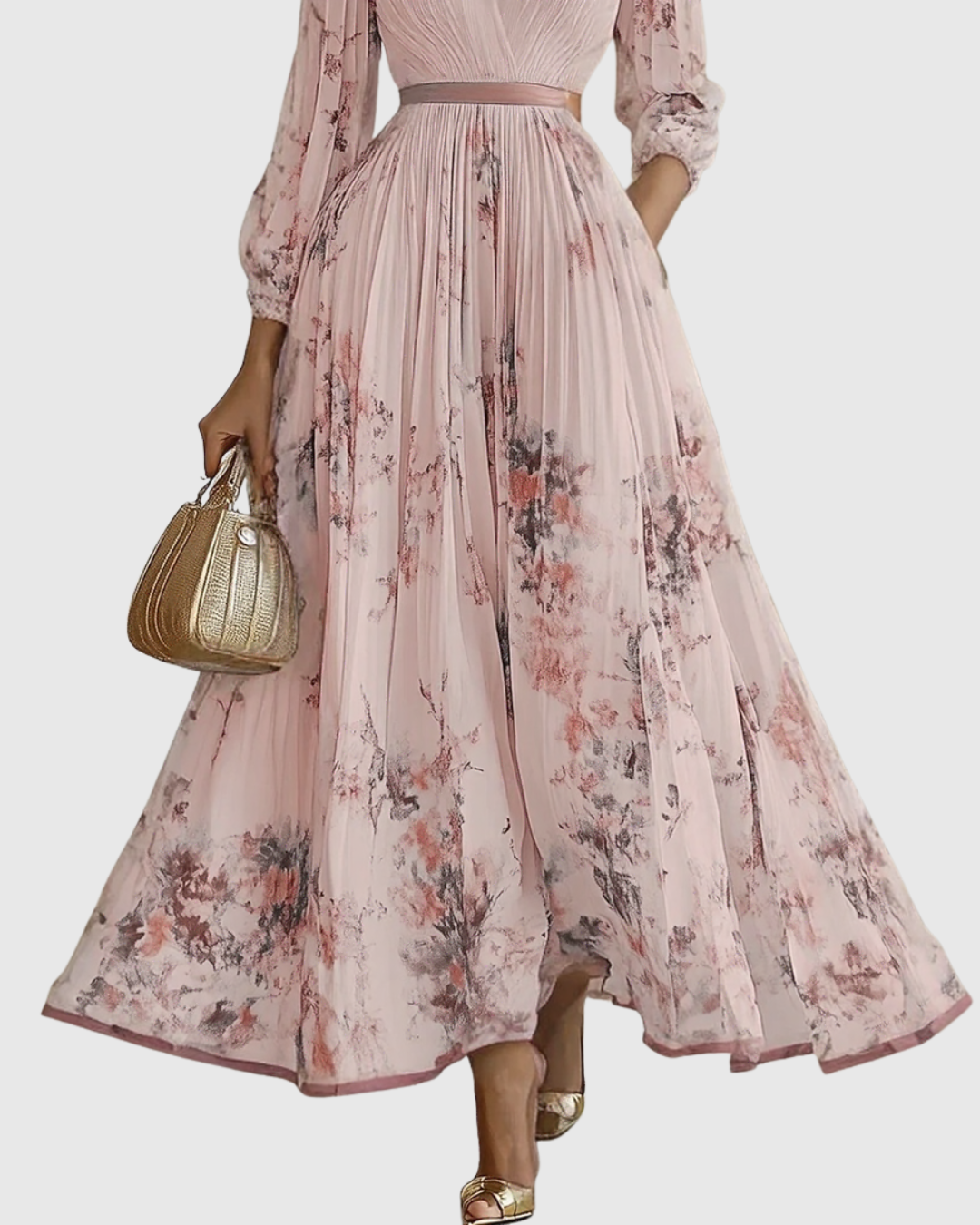 Adeline – Fließendes Maxikleid mit eleganten Falten