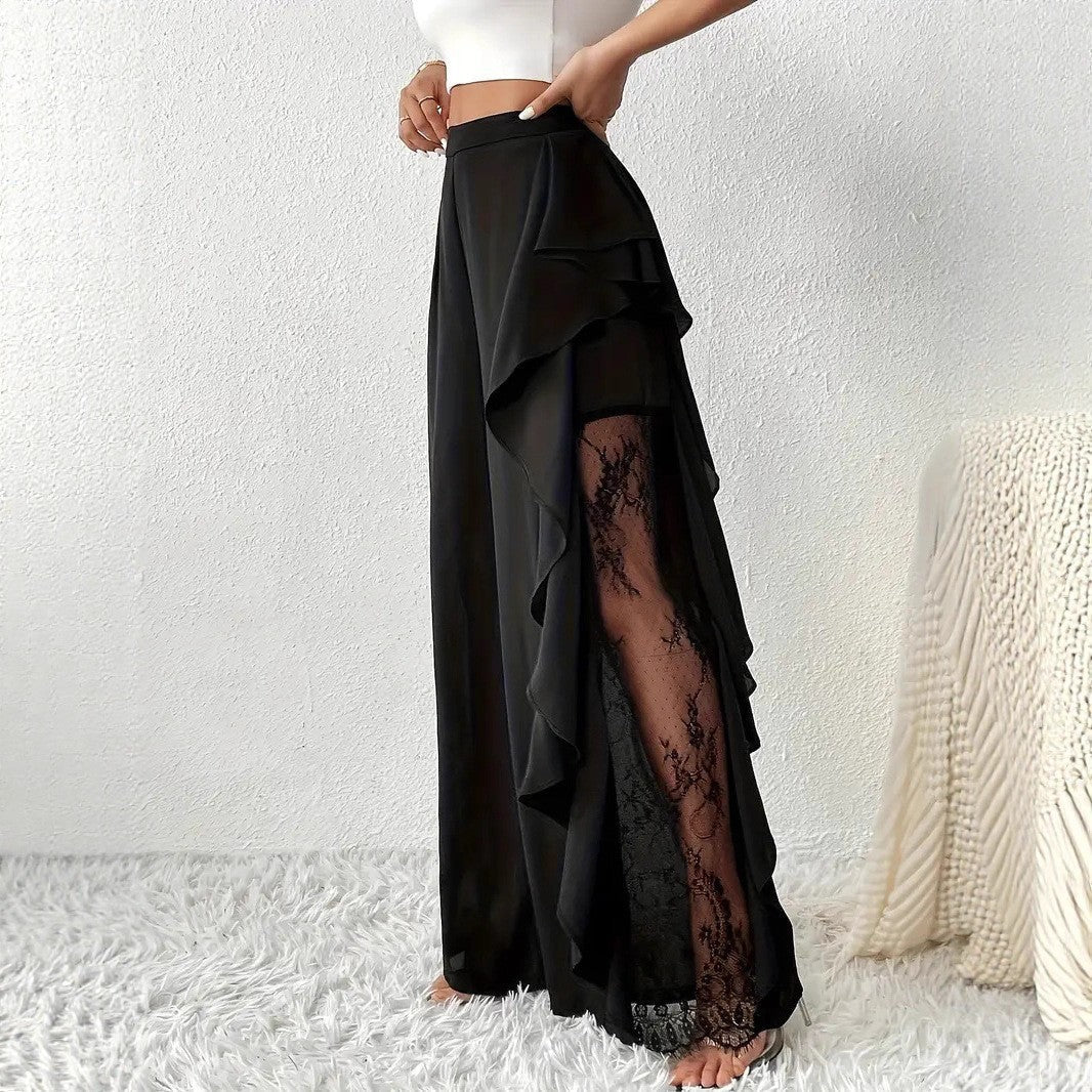 Melanie - Modische Damenhose mit hohem Bund und weitem Bein