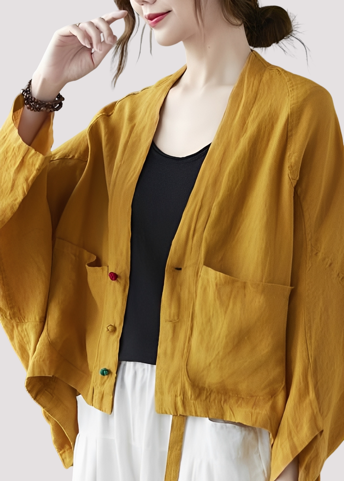 Tilly - Lässiger, weit geschnittener Cardigan mit Taschen für Frauen