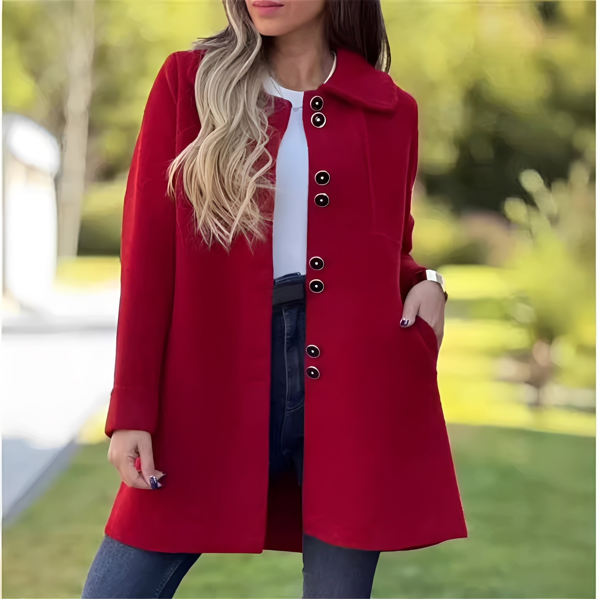 Amelia - Elegante und stilvolle Fleece-Strickjacke für Damen