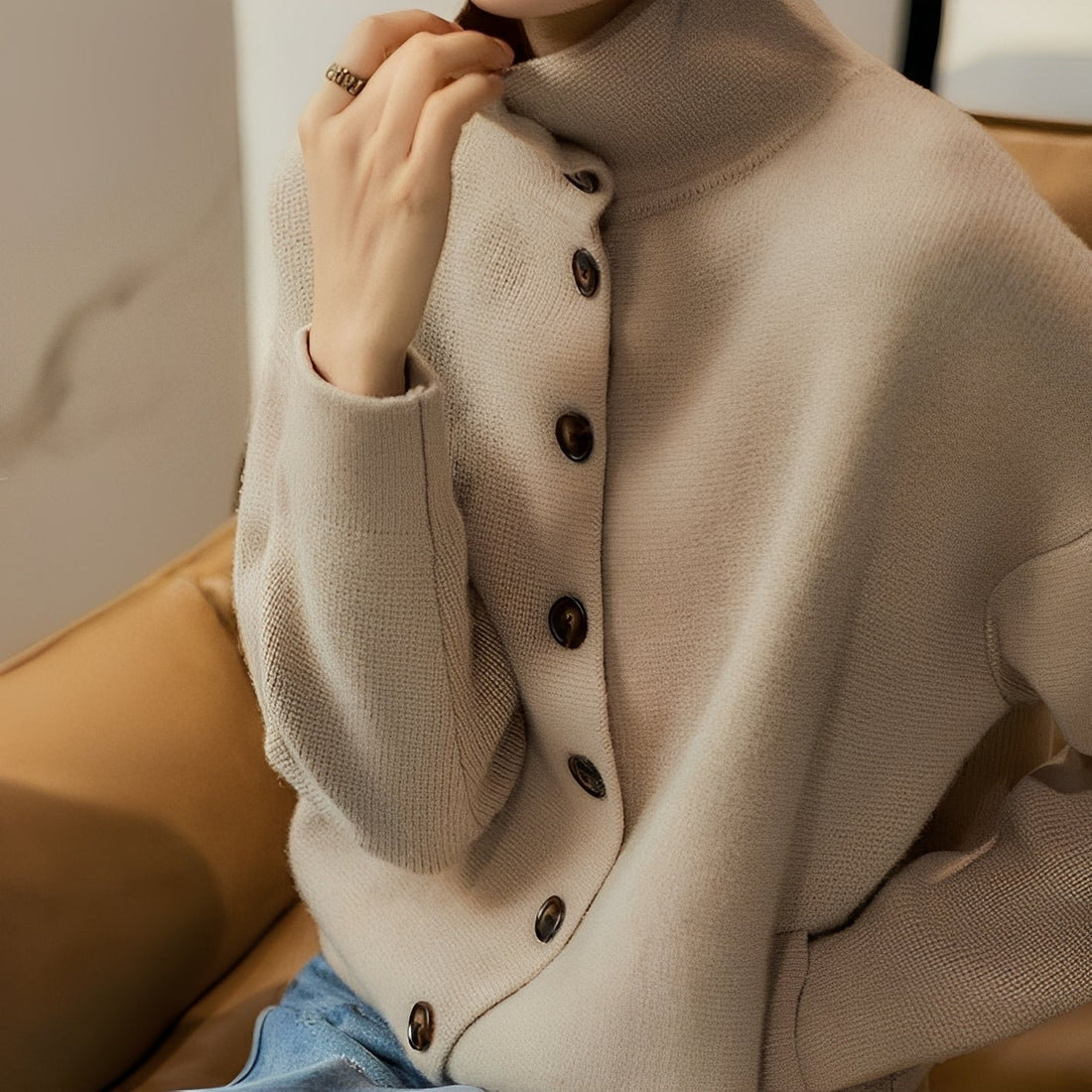 Amelia - Bequemer Rollkragenpullover für Damen