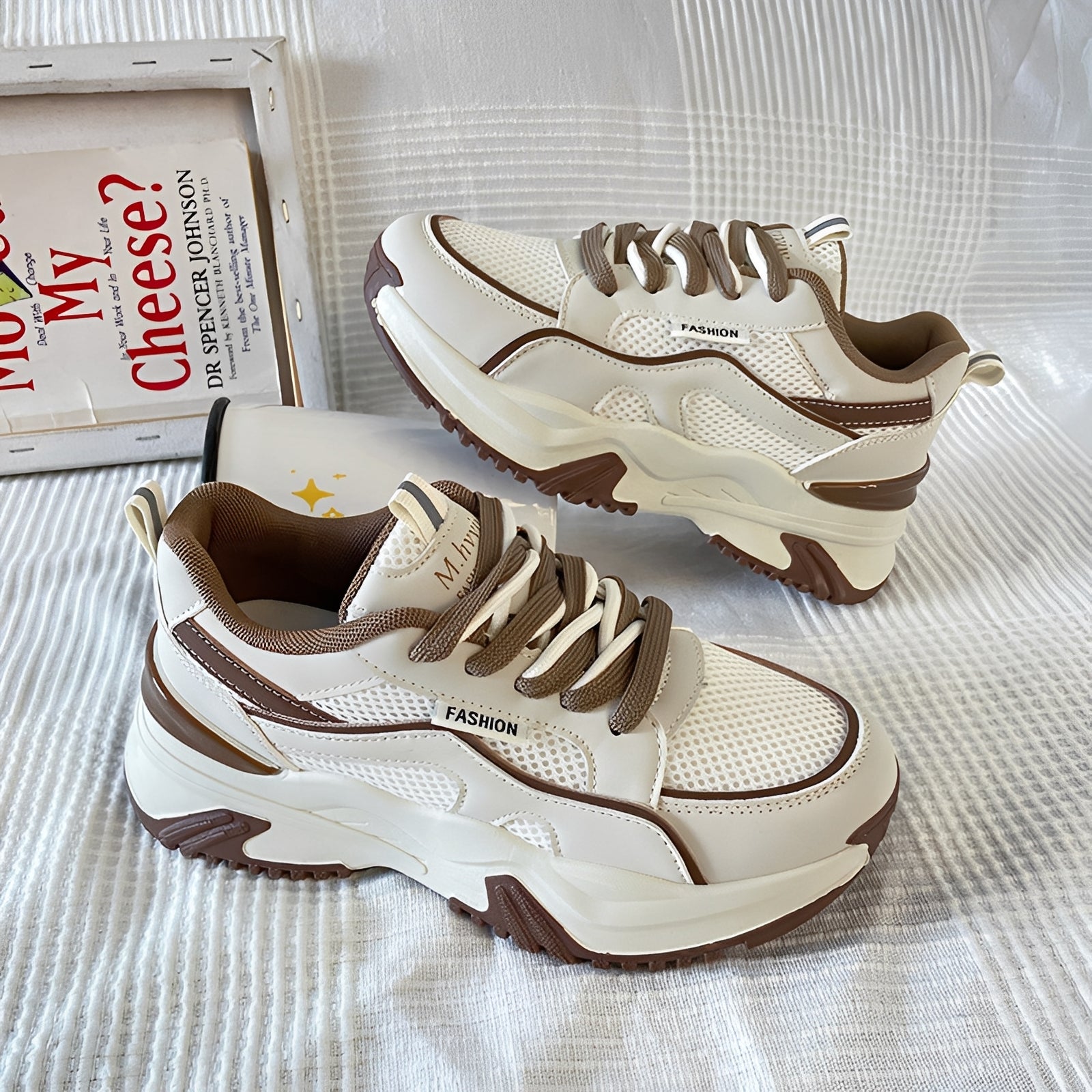Rachel - Modische Mesh-Sneaker mit hohem Absatz für Damen