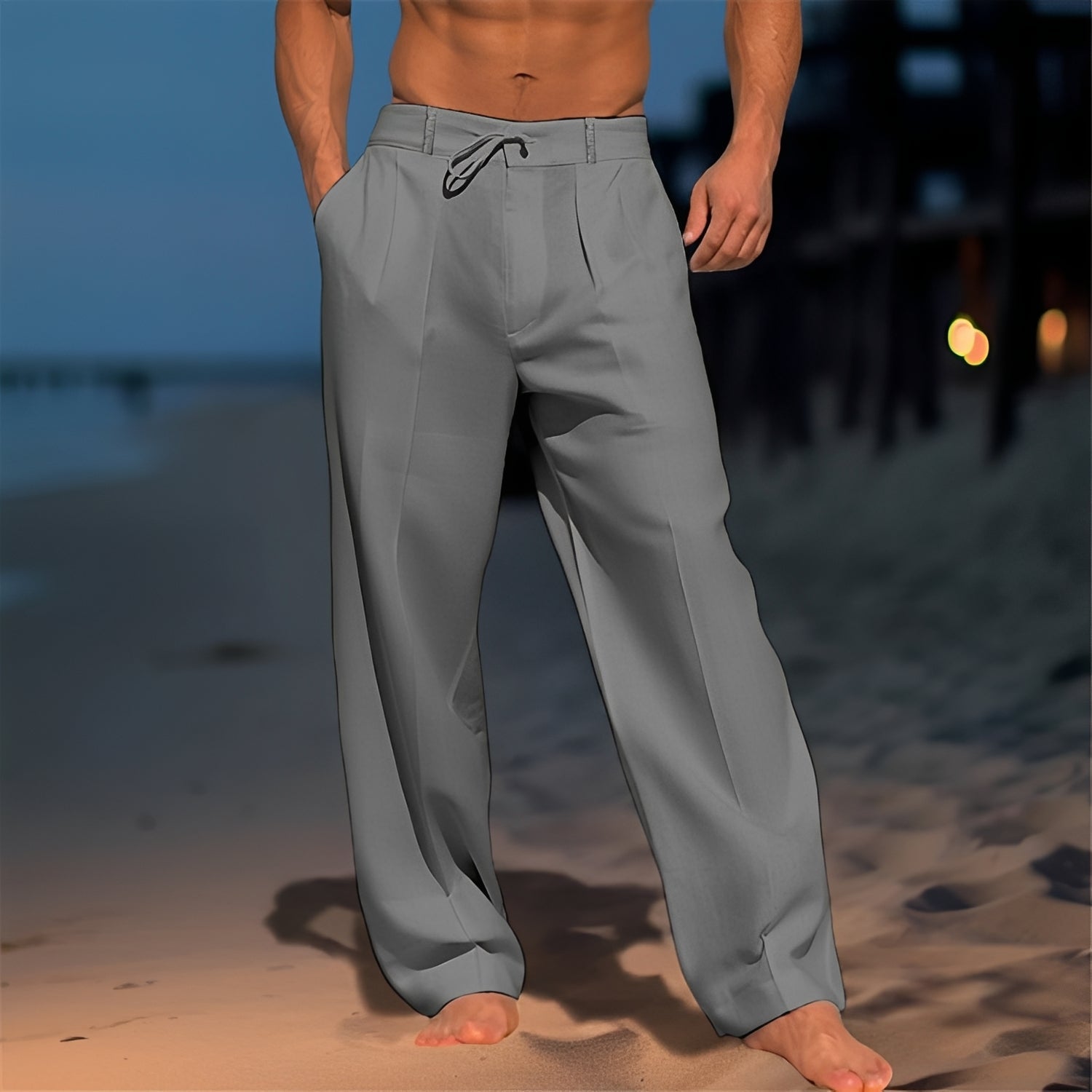 Thomas - Komfortable, locker geschnittene Hose mit geradem Bein für Herren