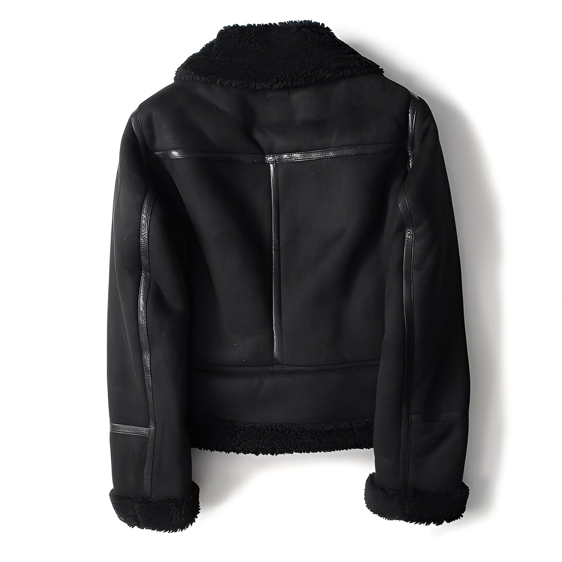 Yasmine - Warme Damen-Bikerjacke mit Schaffell
