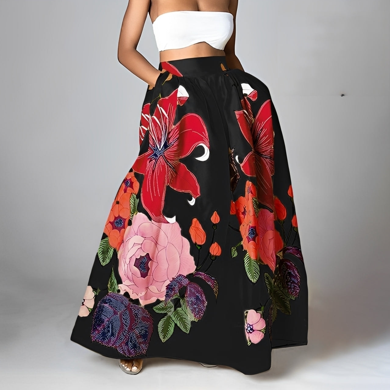 Jessica - Schicke, boho Hochwaist-Rock für Frauen