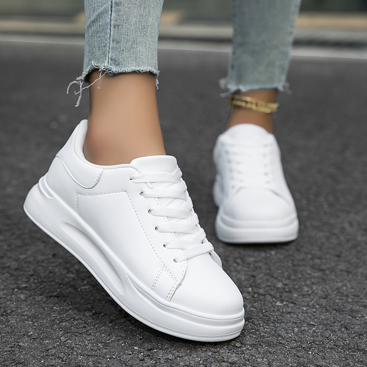 Romy - Sneaker aus weißem Leder mit reinem Look