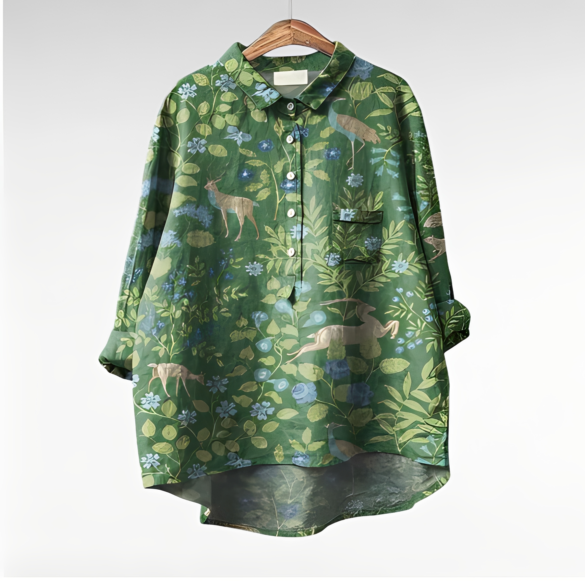 Karley - Klassische Damenblusen mit Blumenmuster
