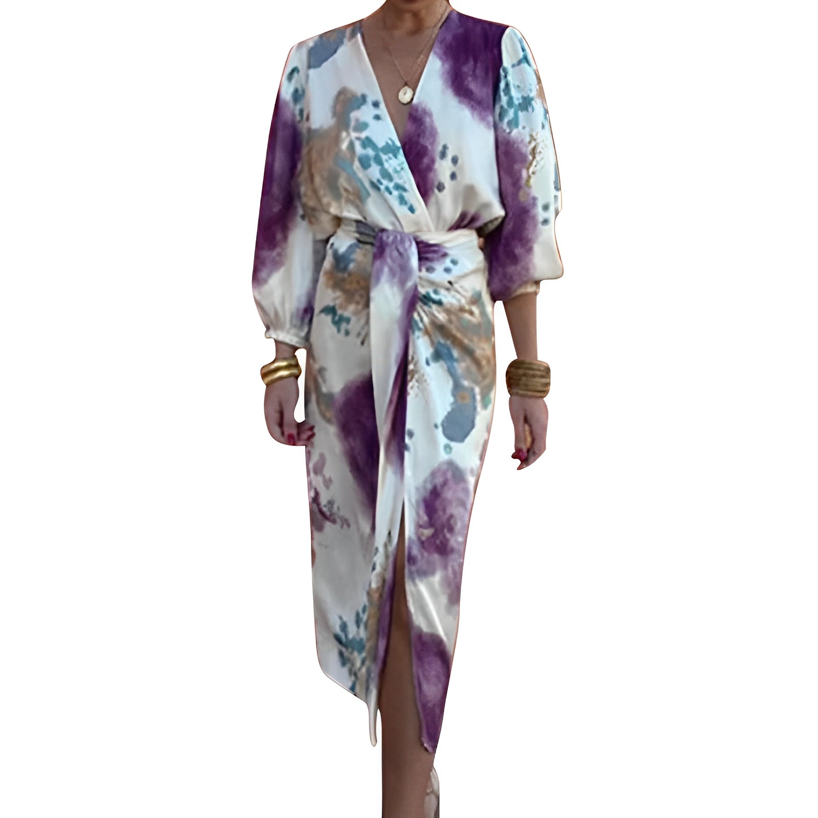 Jazmyn - Elegantes Kleid mit V-Ausschnitt