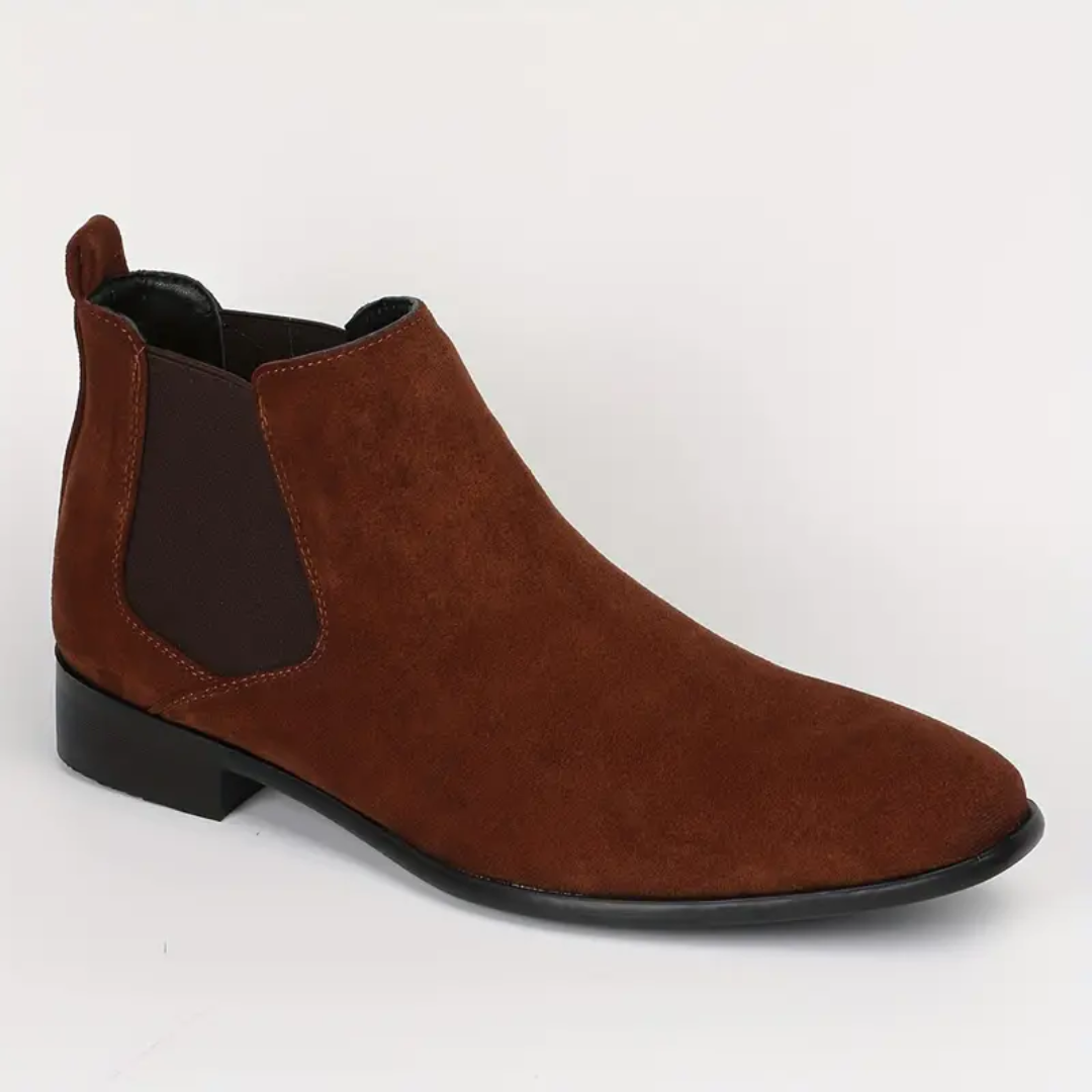 Dario – Chelsea-Stiefel aus Echtem Leder mit Niedrigem Absatz