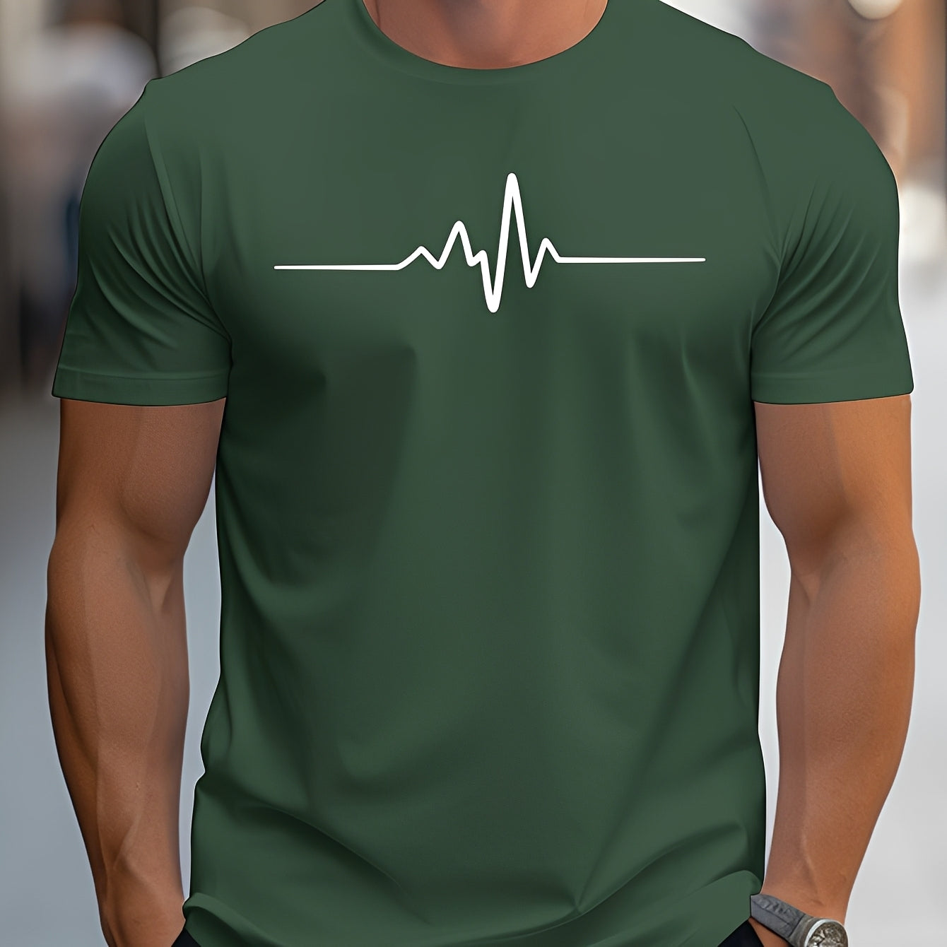 Russell - Enges T-Shirt mit Druck für Männer