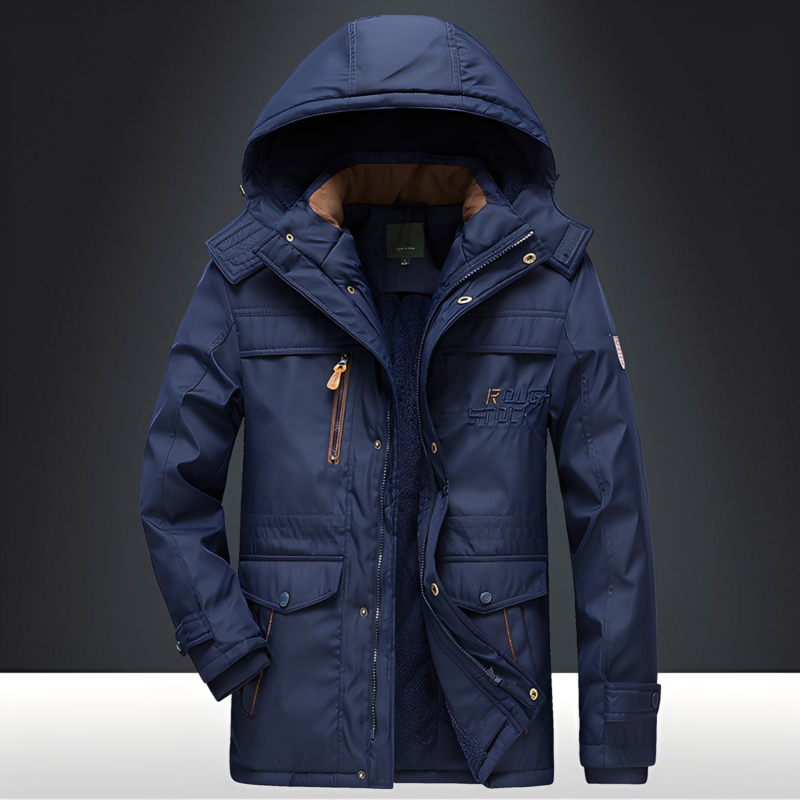 Roydon - Wintermantel für Herren mit Plüsch und Taschen, warm und komfortabel