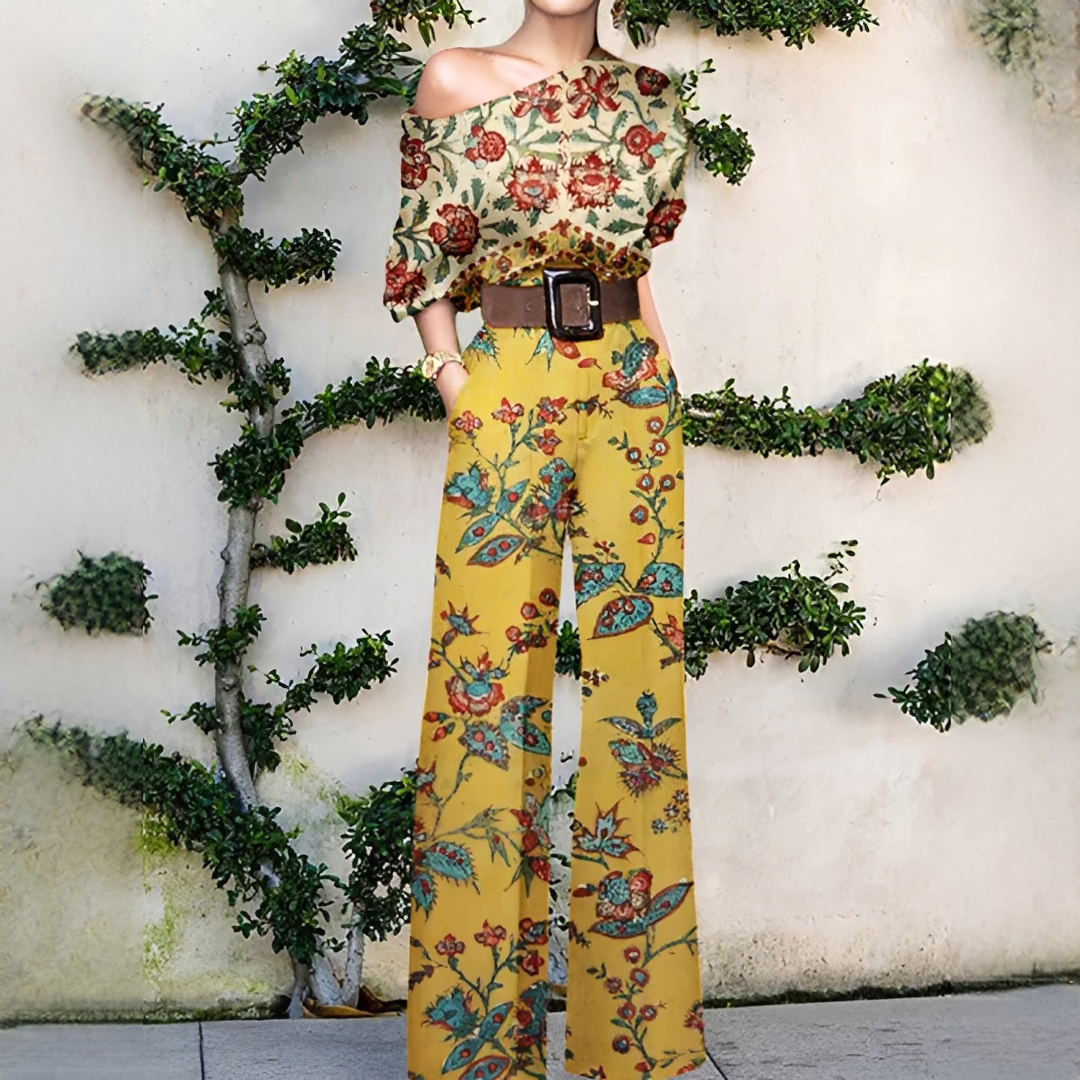 Chandrine - Asymmetrischer Jumpsuit mit weitem Bein für Damen