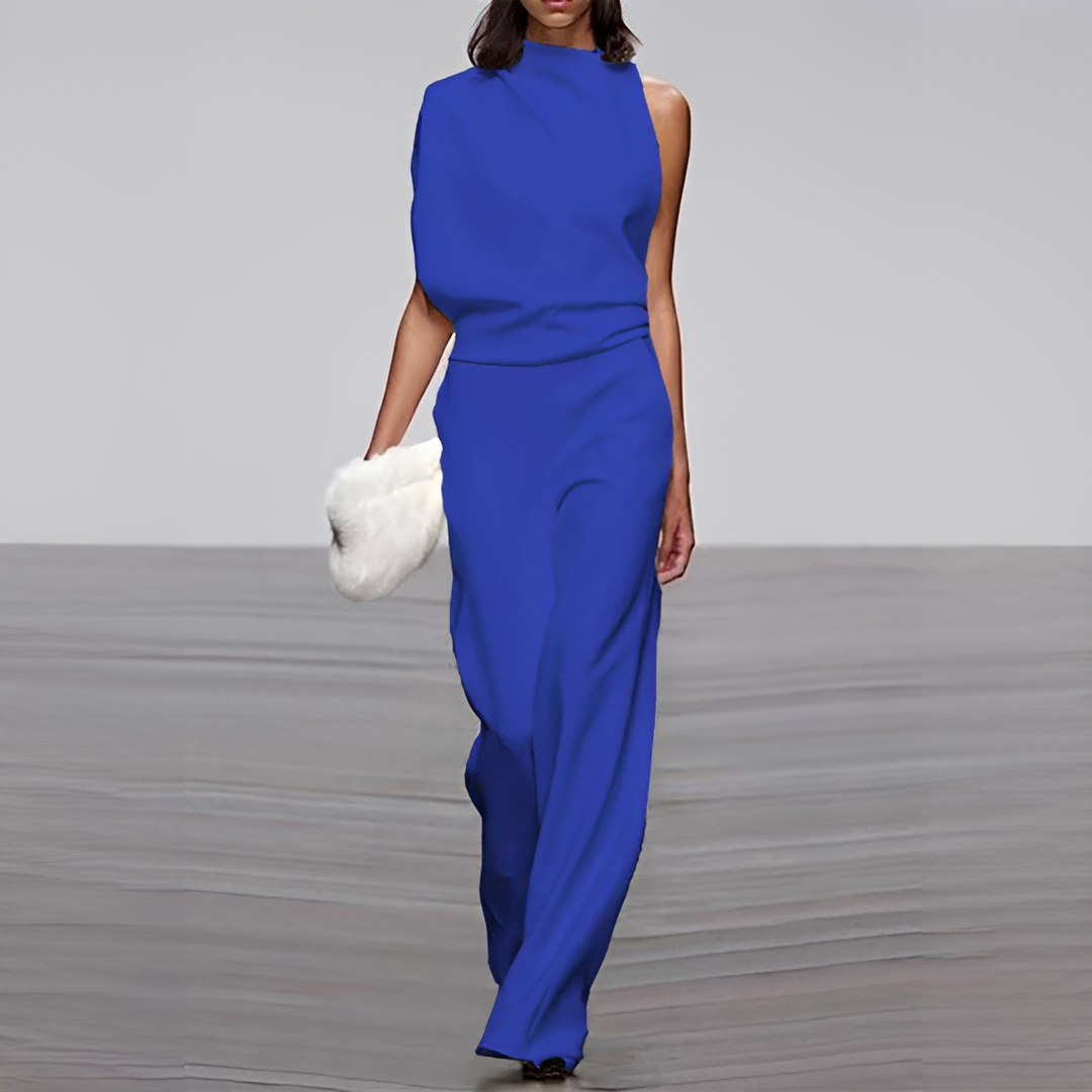 Noviem - Eleganter Jumpsuit mit Rundhalsausschnitt für Frauen
