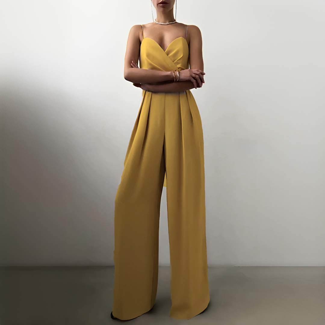 Glysha - Eleganter Jumpsuit mit weitem Bein für Frauen