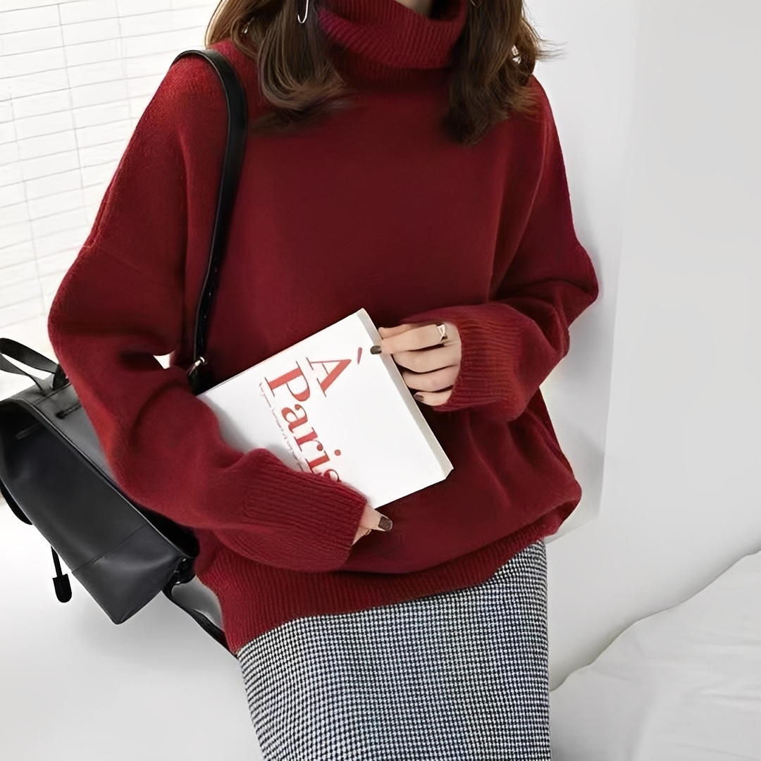 Ophélie - Stilvoller Rollkragenpullover für Damen