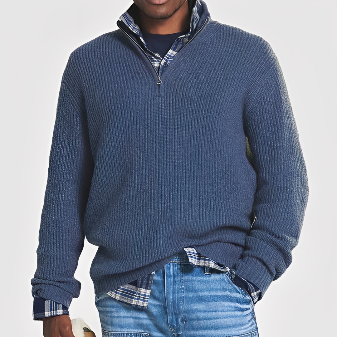Drix - Bequemer und warmer Herren-Halbzip-Pullover