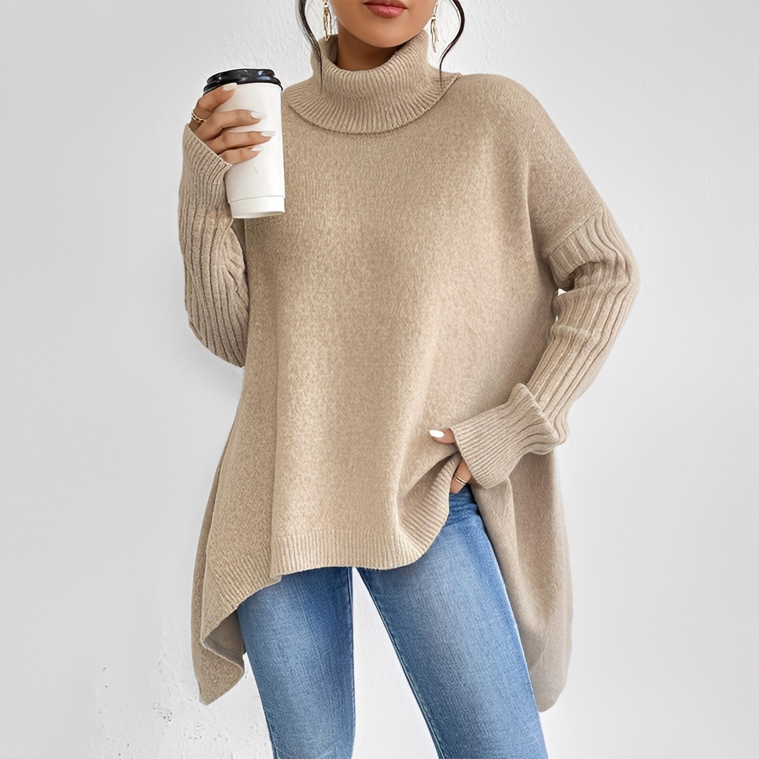 Maëlle – Damen-Rollkragenpullover mit klassischer Silhouette