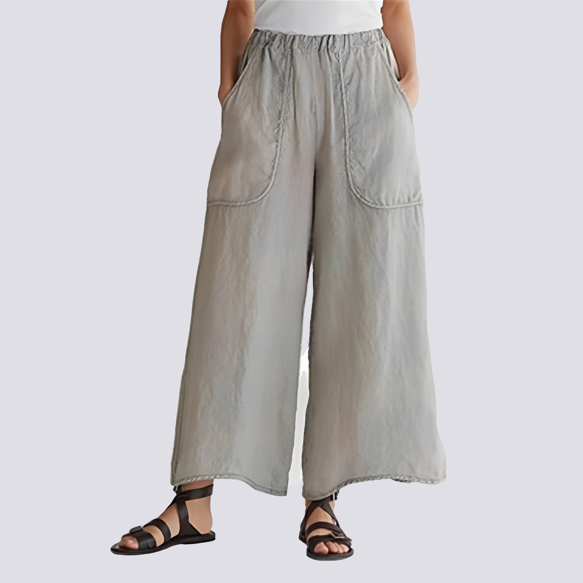 Angela - Lässige Hose mit weitem Bein für Frauen