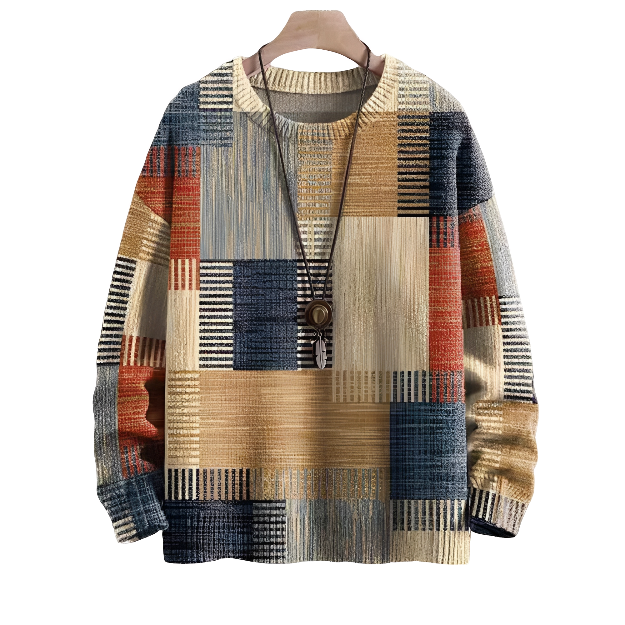 Eugene - Eleganter gestreifter Wollpullover für Herren