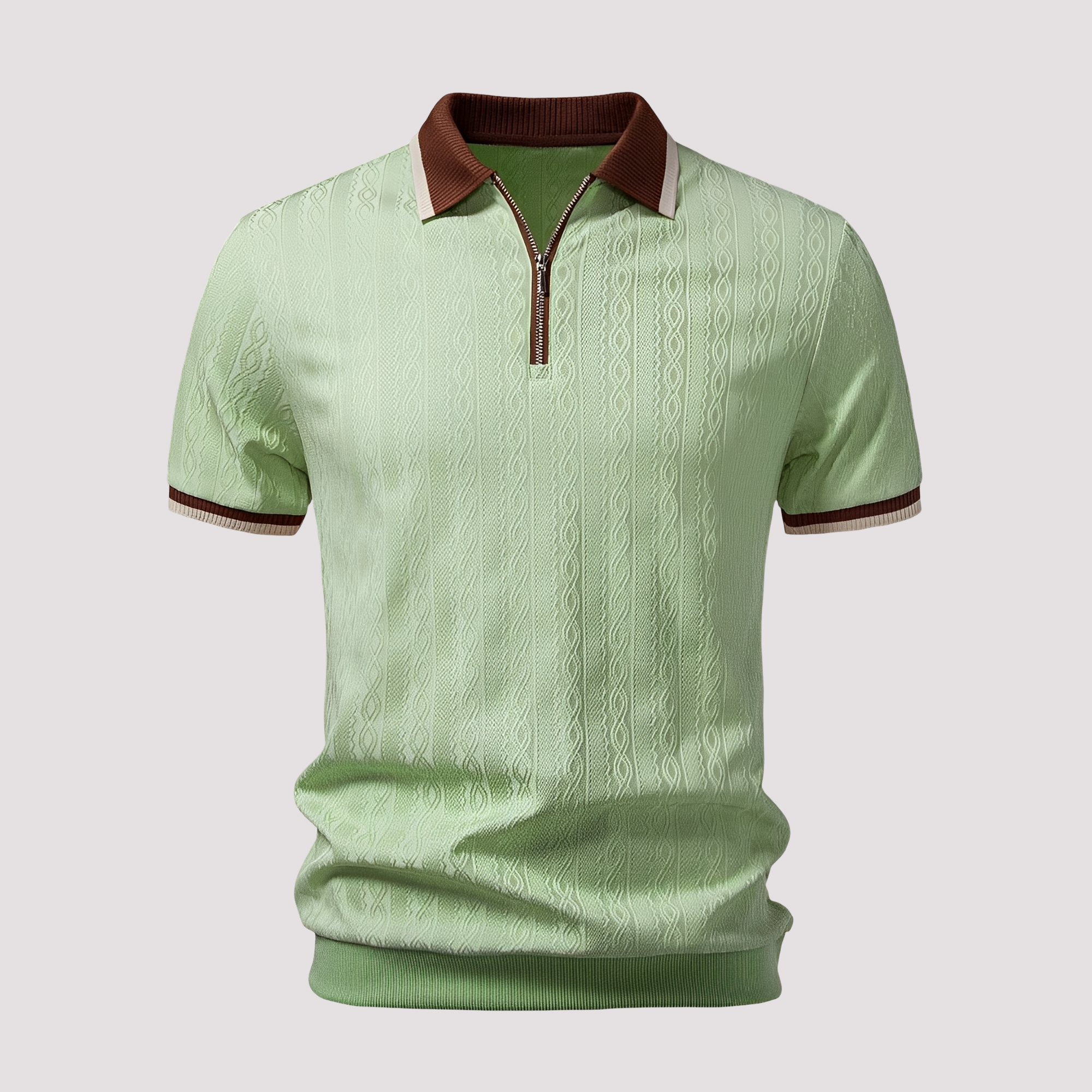Bryn - Trendiges Zip-Poloshirt