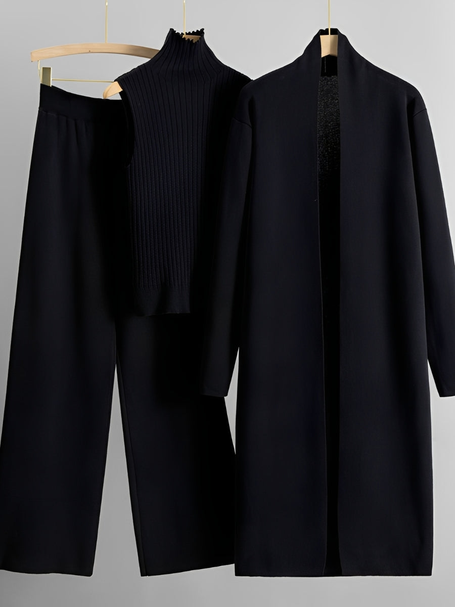 Angie - Schickes 3-teiliges Strickset für Damen