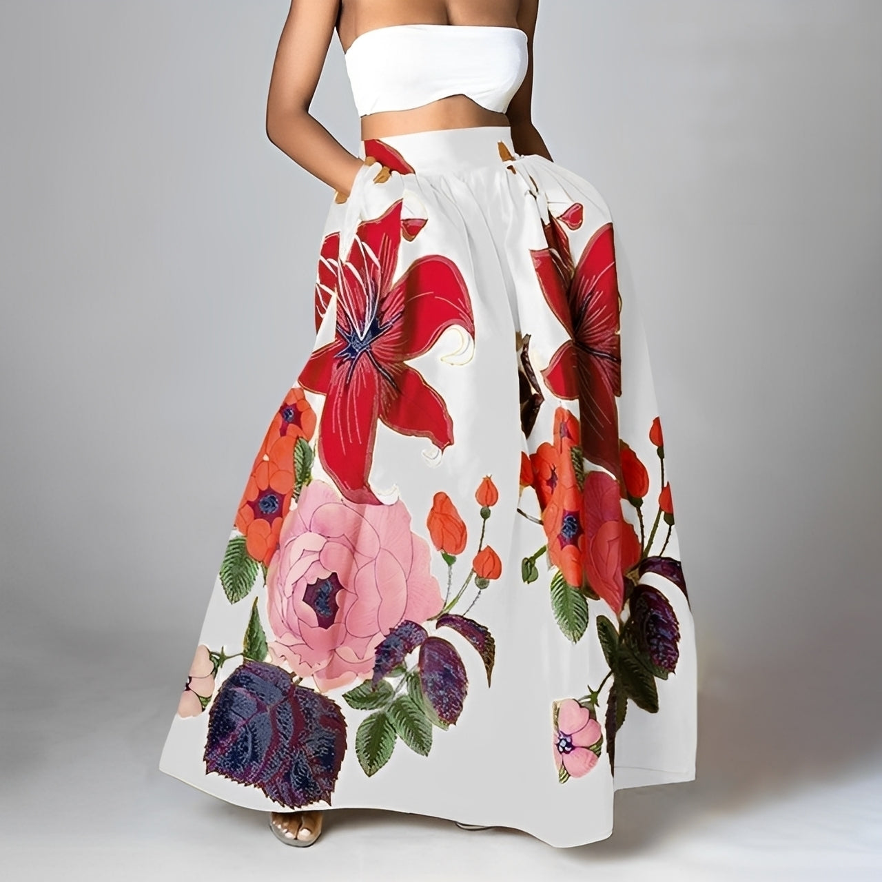 Jessica - Schicke, boho Hochwaist-Rock für Frauen