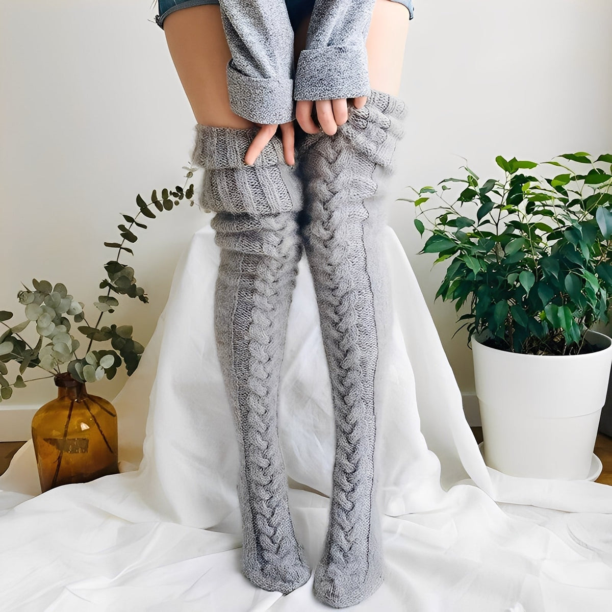 Hailee - Komfortable lange Socken für Frauen