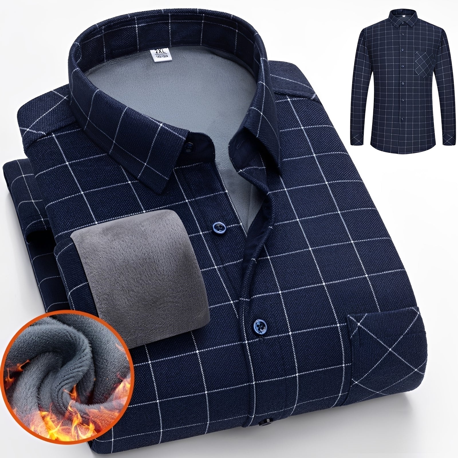 Anton – Elegantes, warmes Karohemd für Herren