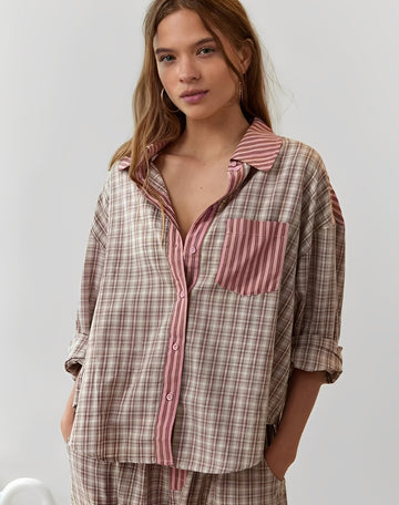 Sabrina - Entspanntes, bequem geschnittenes Damen-Pyjama-Set
