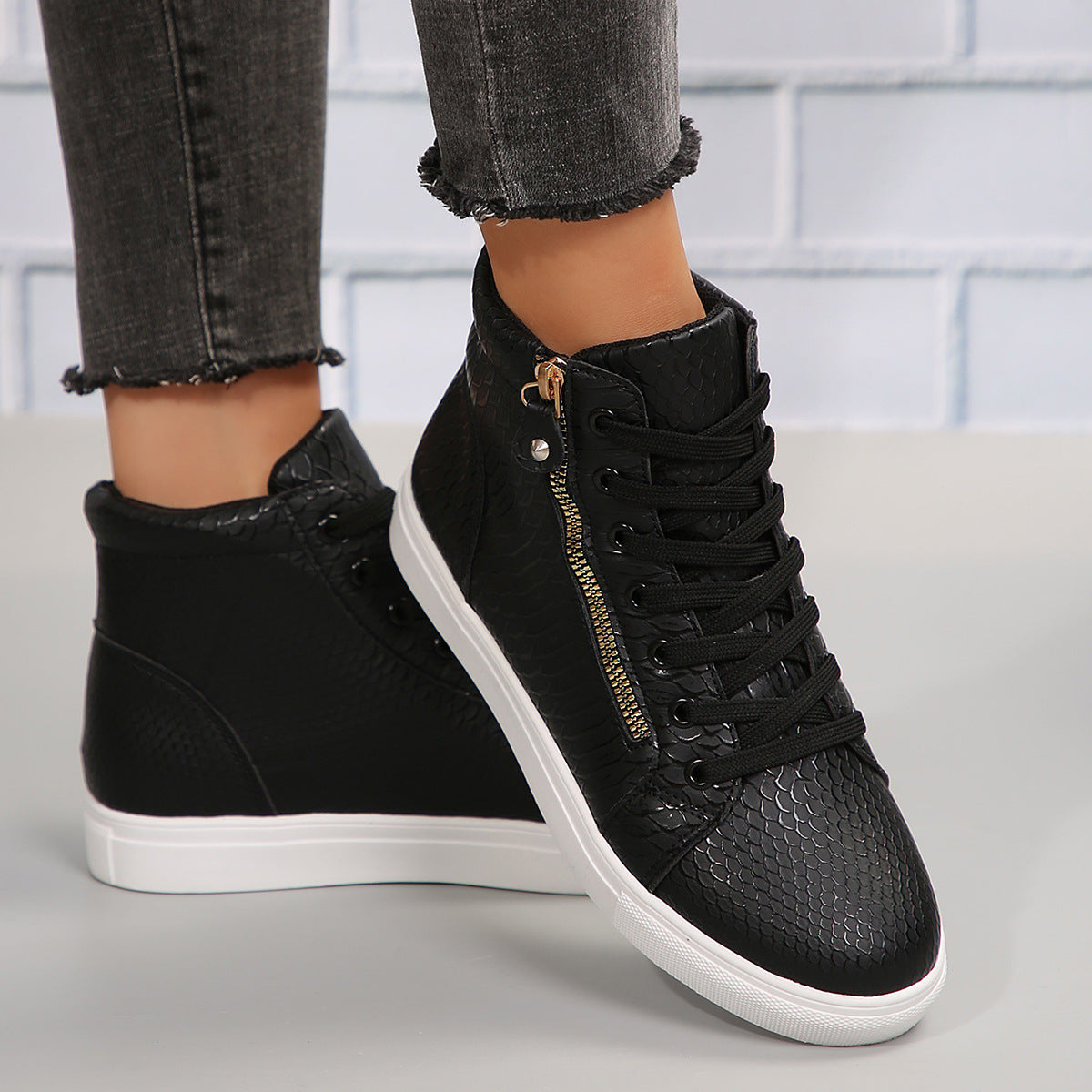 Daniella - Stylische Damensneaker mit Reißverschluss