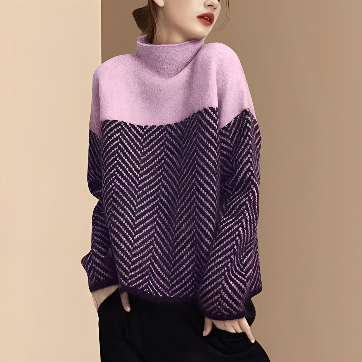 Maryann - Stilvoller und komfortabler Rollkragenpullover