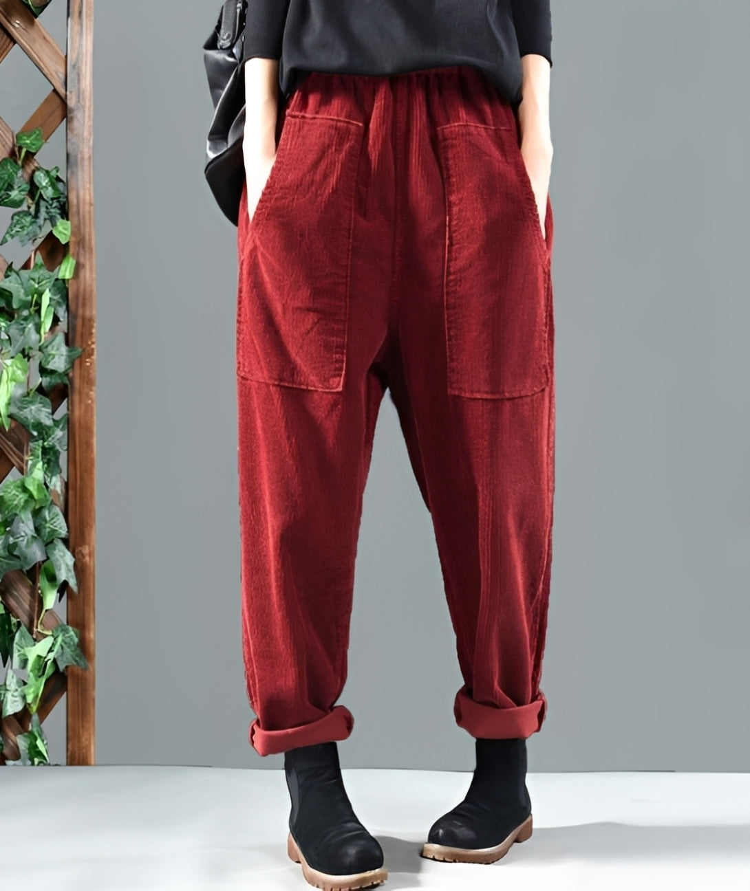 Hanna - Elegante Haremshose aus Cord für Frauen