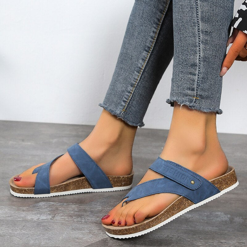 Archwaves - Offene Sandalen aus Kork