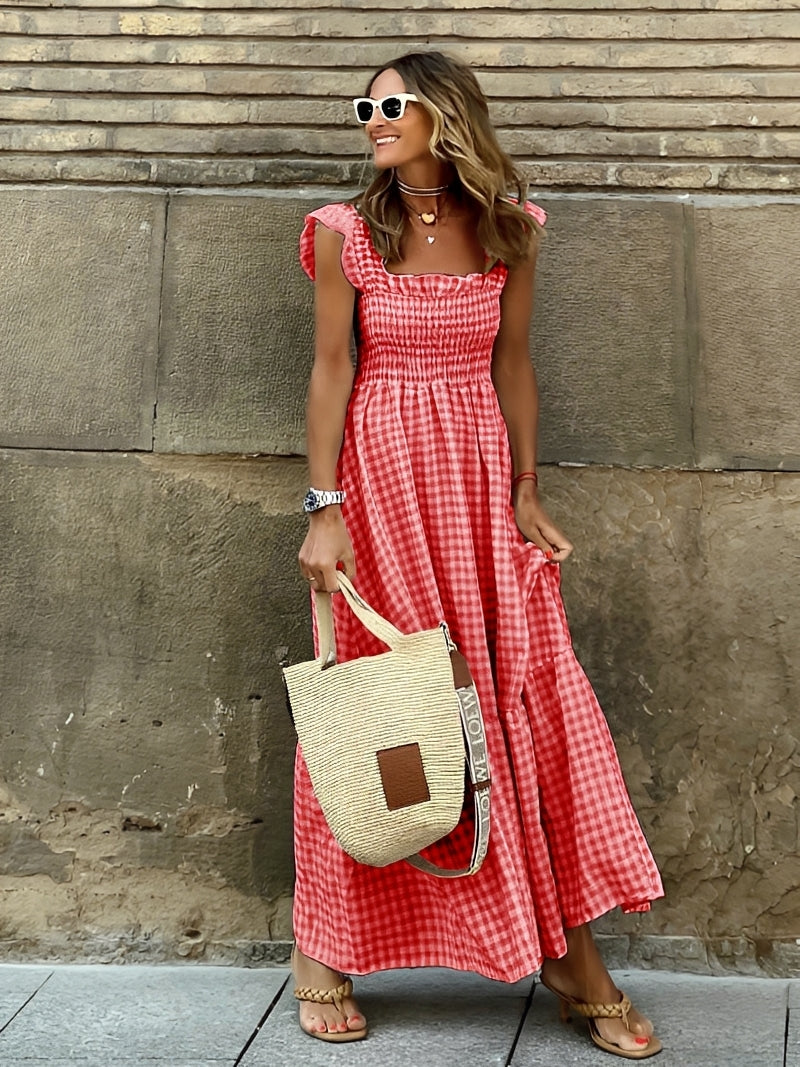 Mollie - Schickes Maxikleid mit Mock-Ausschnitt für Damen