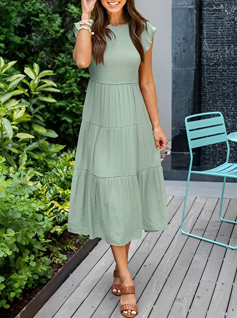 Sylvia - Entspanntes, fließendes A-Linien-Kleid