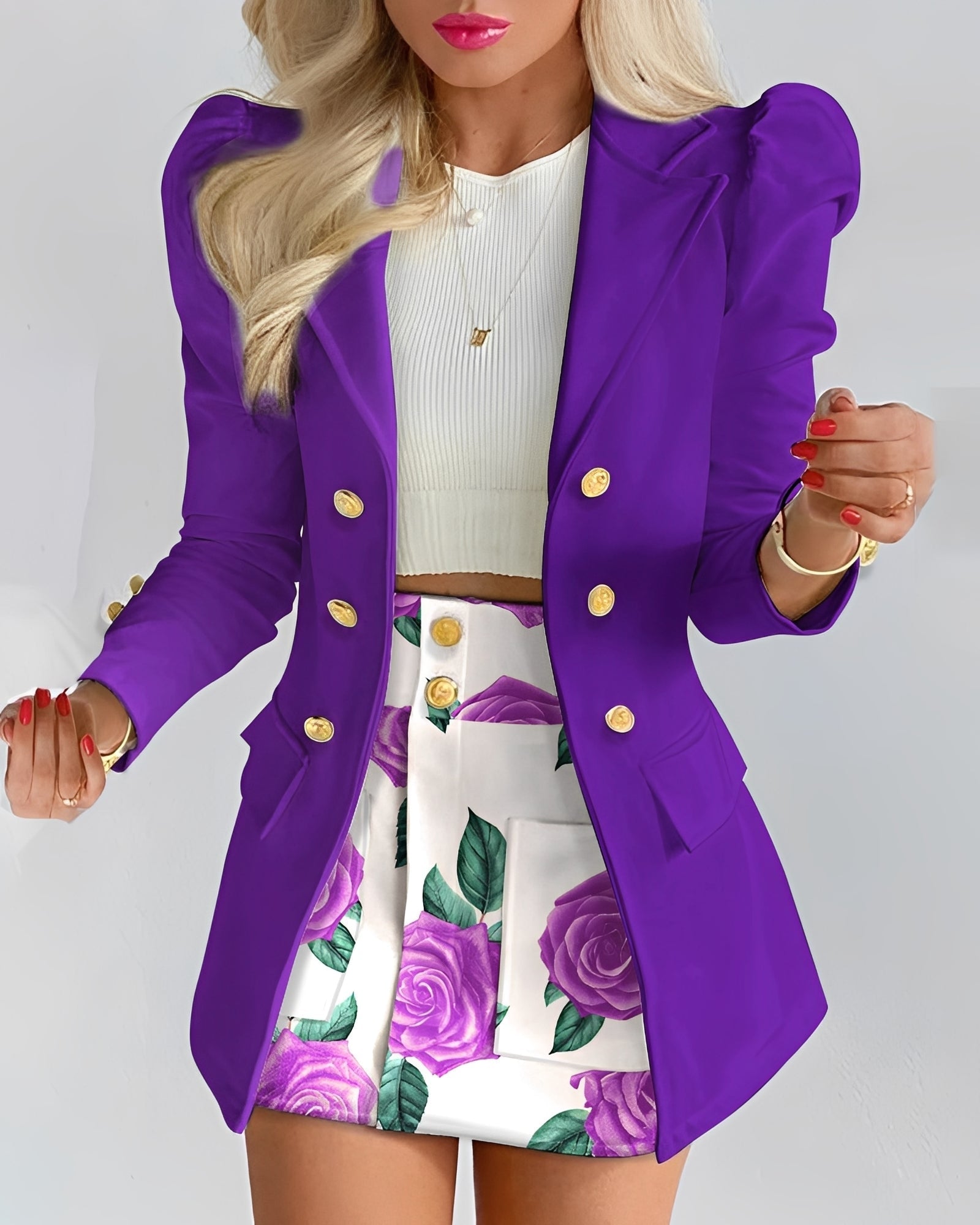 Marie - Elegantes Blazer- und Rock-Set für Damen