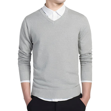 Tom – Herrenpullover mit V-Ausschnitt