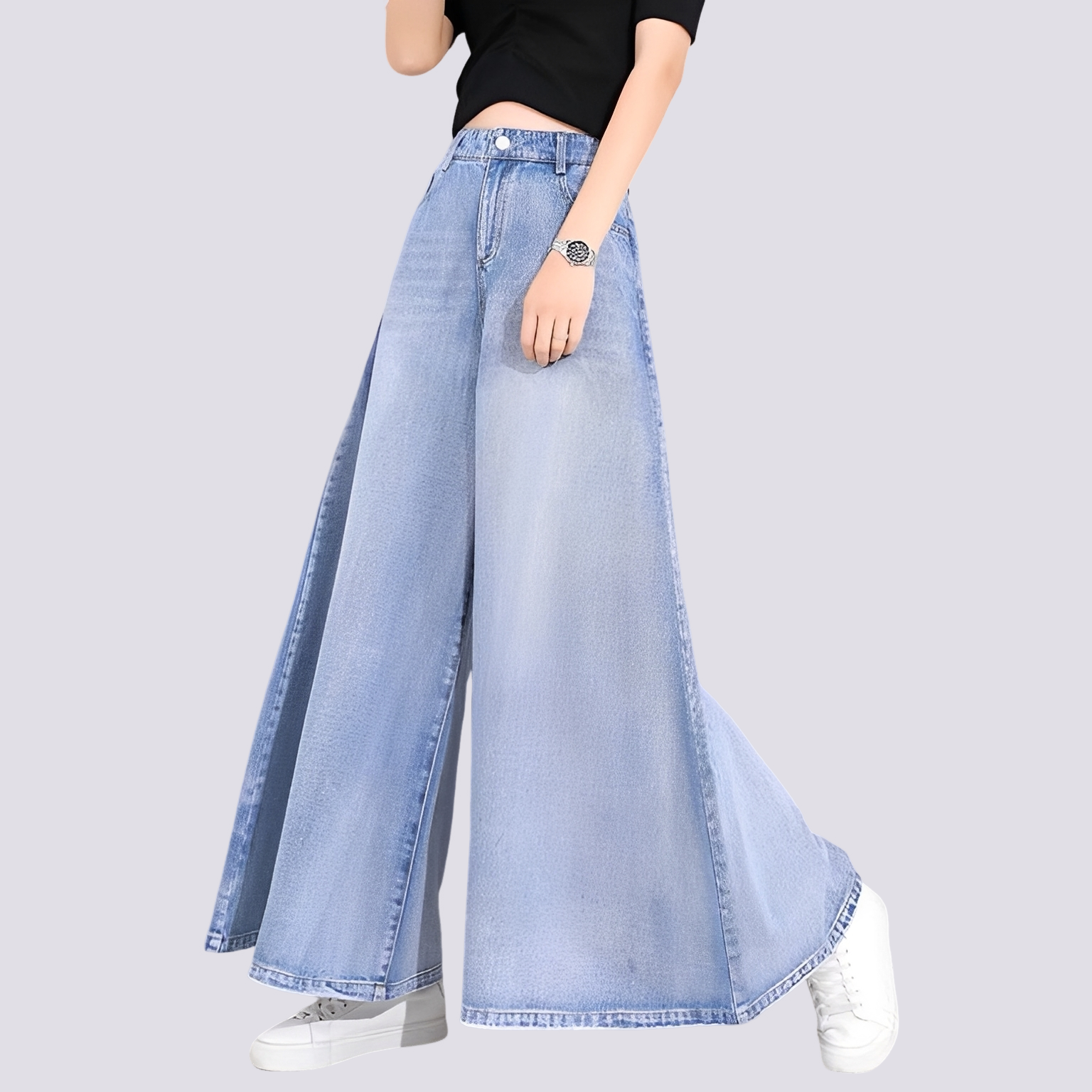 Cassie - Elegante Jeans mit weitem Bein für Frauen