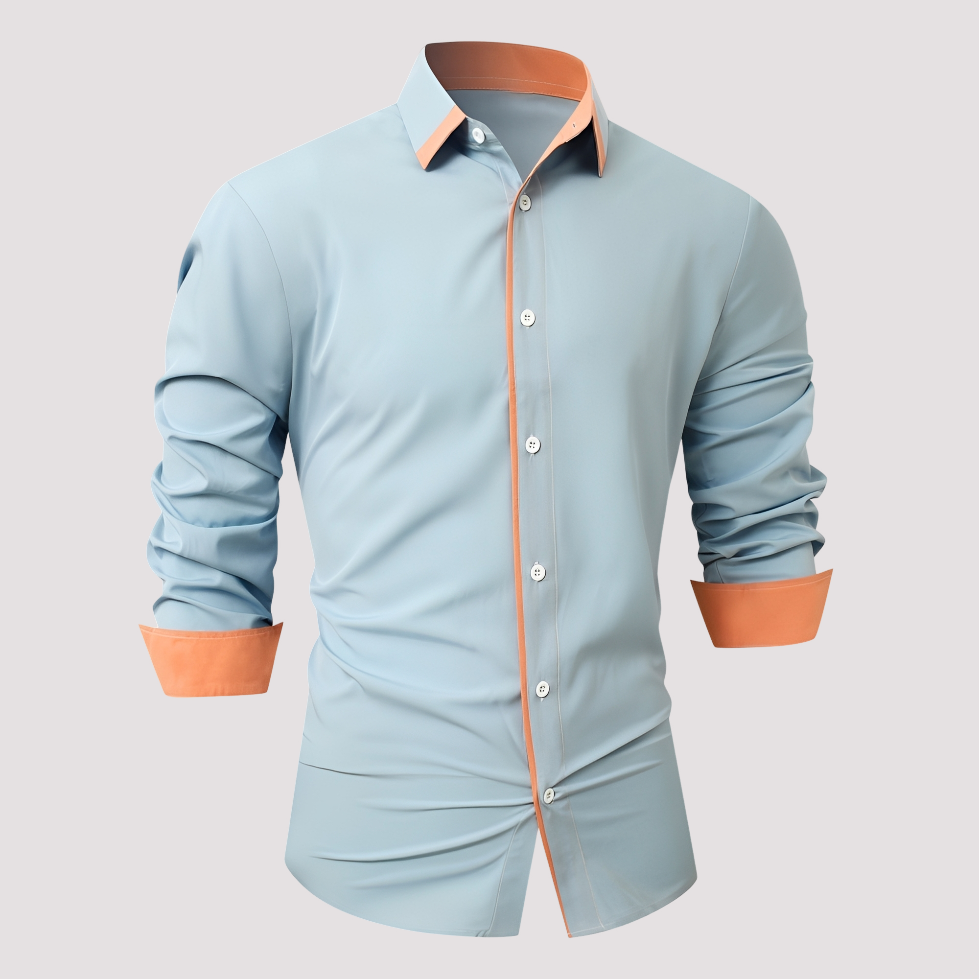 Samuel - Elegante Langarm-Überhemd für Männer