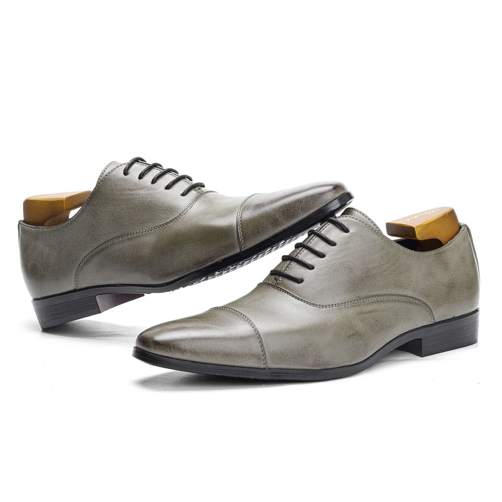 Kieron - Formelle Lederschuhe mit spitzer Form für Herren