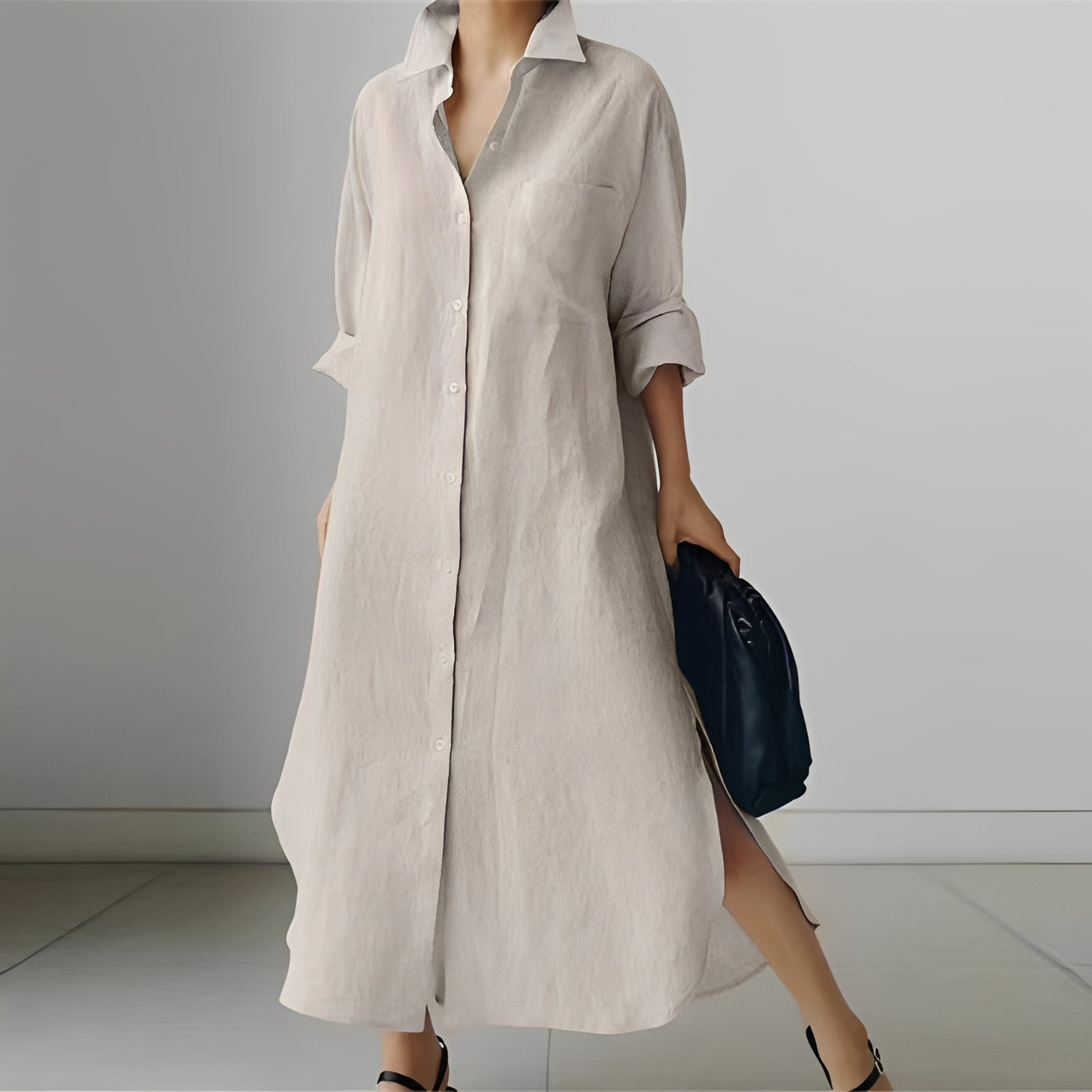 Patricia - Komfortables Oversize-Hemdkleid für Damen