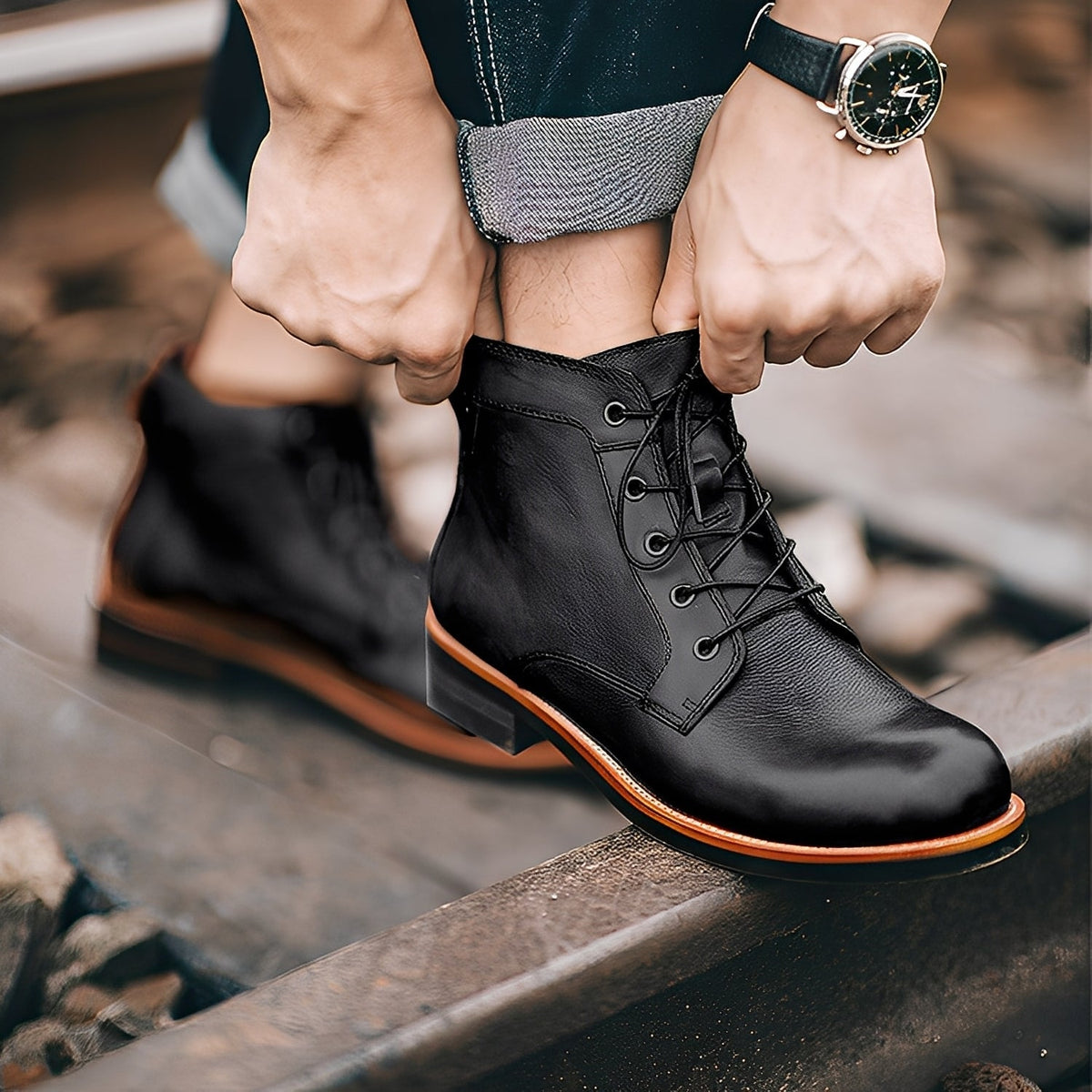 Chester - Stiefel im Vintage- und Klassikstil