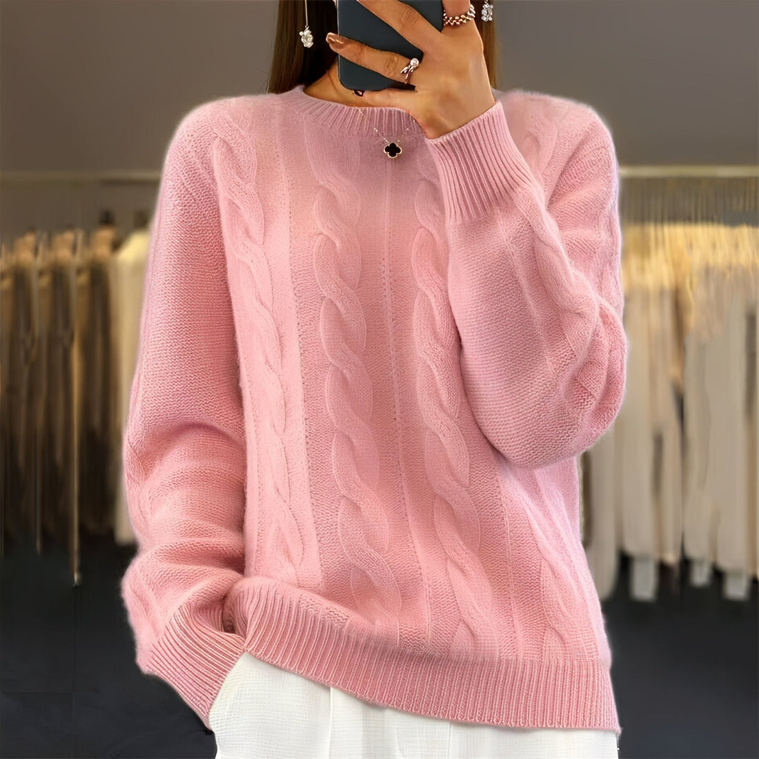 Jasmin - Eleganter Damen-Strickpullover